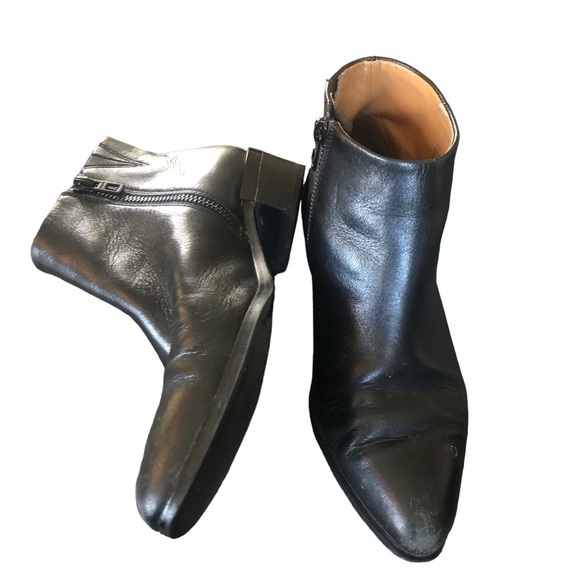 Coach Montana Butter Soft Leather Black Booties Sz.6B Fall Boots Pointy Toe - Picture 3 of 8